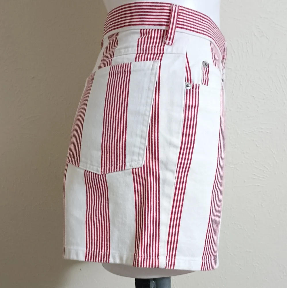 🔥 VINTAGE 90s GRAIL: Skoozi Candy Striped "Mom" Shorts - Picture 5 of 8